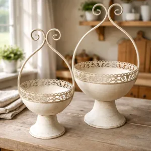 Ironcrest Planters Set of 2 19in and 15inH 1