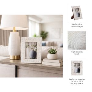 4X6 CAPIZ DIAMOND PHOTO FRAME, MULTI 9