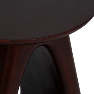 20" CUT-OUT BASE ACCENT TABLE, WALNUT 6
