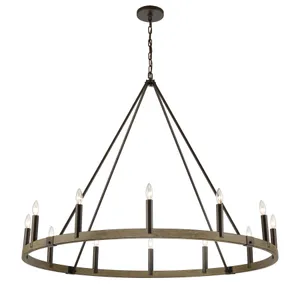 Transitions 50″ Wide 12-Light Chandelier - Oil Rubbed Bronze 1