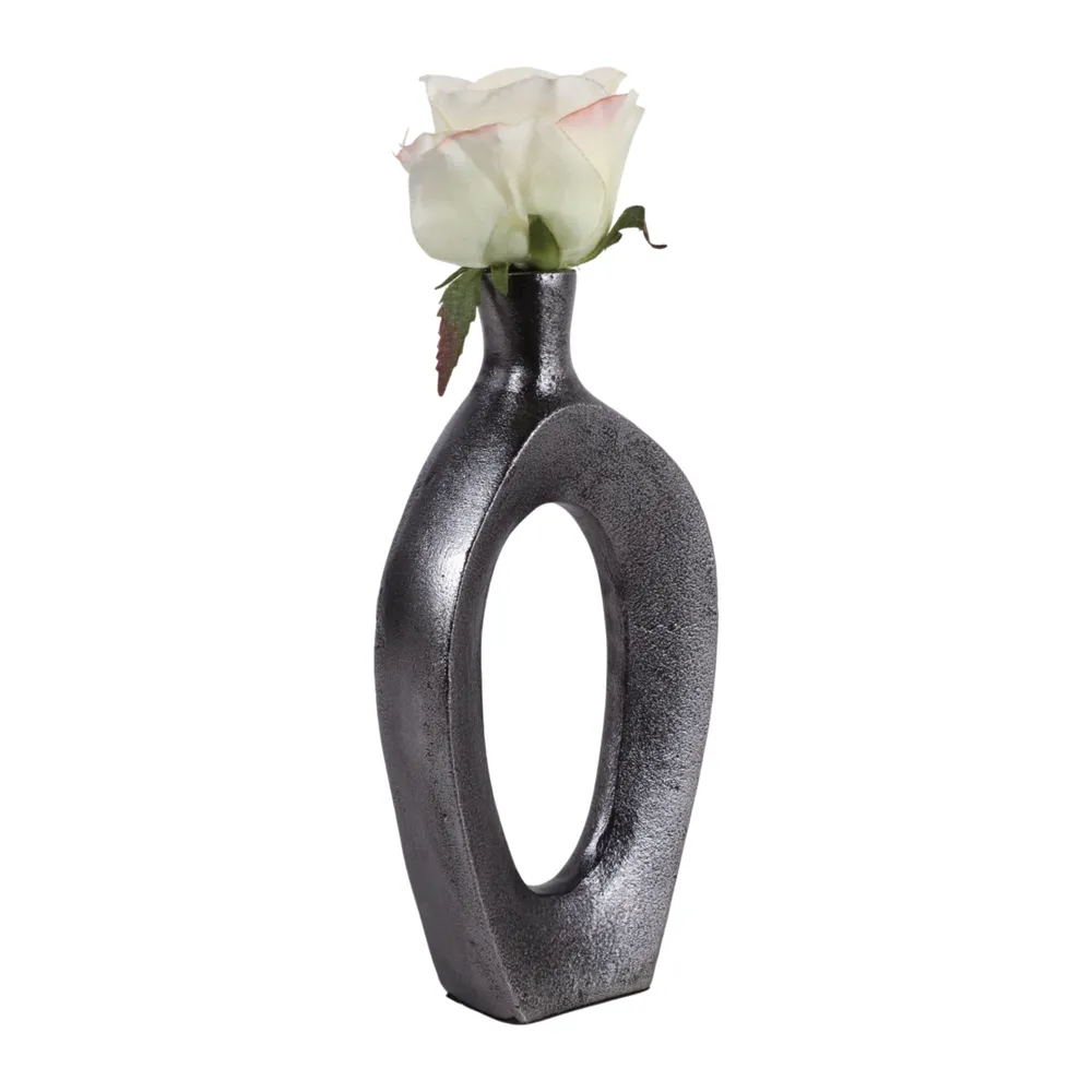ALBAFORD BLACK VASE 8 (IN)