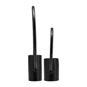 FLORARIDGE SET OF 2 BLACK METAL 19 (IN) 4