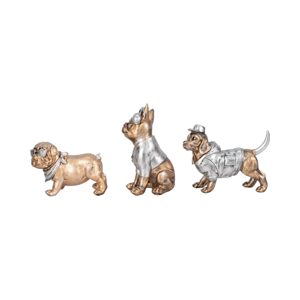 ZANEHOLM SET OF 3 GOLD DECOR 6 (IN)