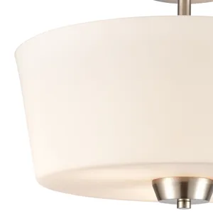Winslow 15" Wide 3-Light Semi Flush Mount - Brushed Nickel 3