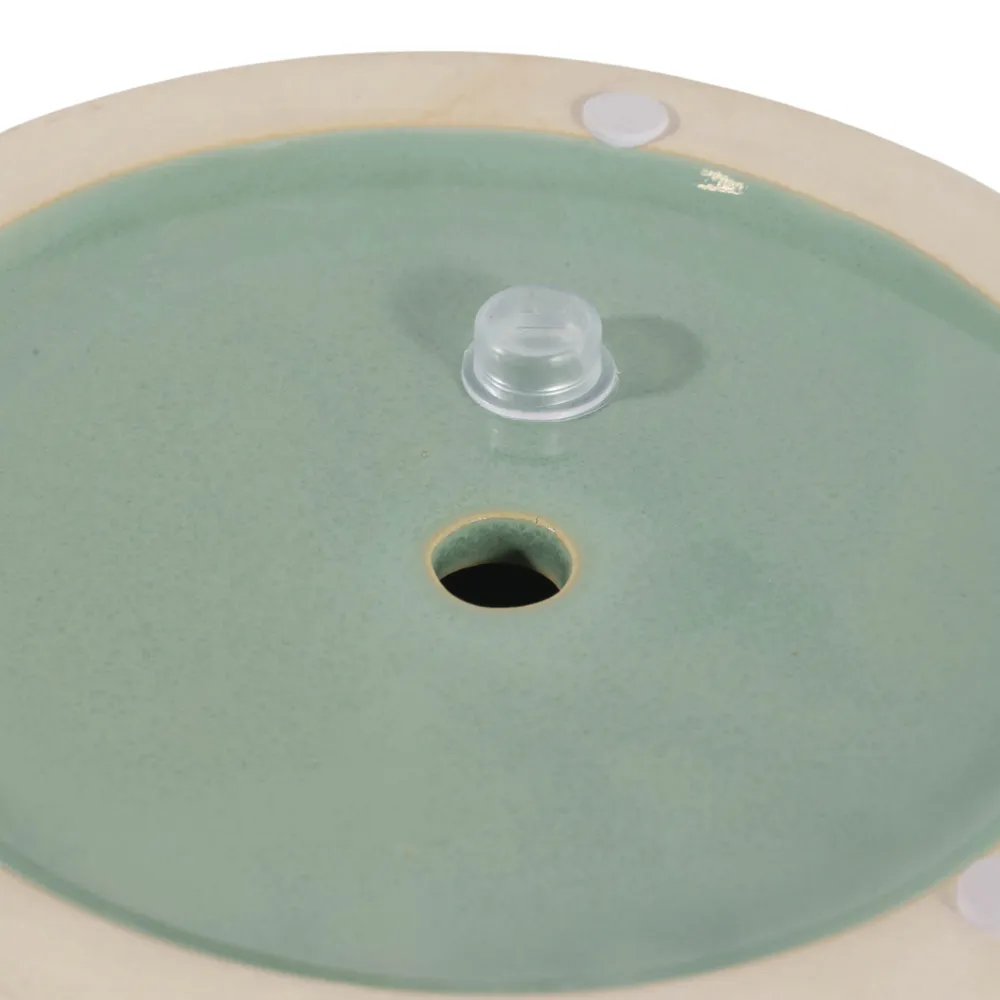 DANEBY SET OF 2 GREEN PLANTER 7 (IN)
