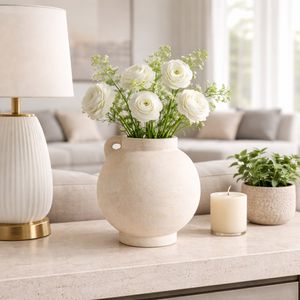 CORBINFORD WHITE VASE 10 (IN) 2