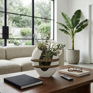 LUKETON WHITE VASE 13 (IN) 12