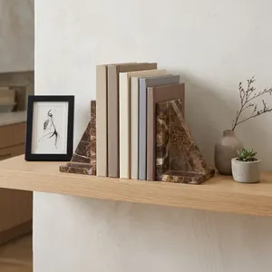 HADLEYPARK SET OF 2 BROWN BOOKENDS 7 (IN) 8