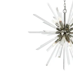 Ice Geist 33'' Wide 8-Light Chandelier - Polished Nickel 4