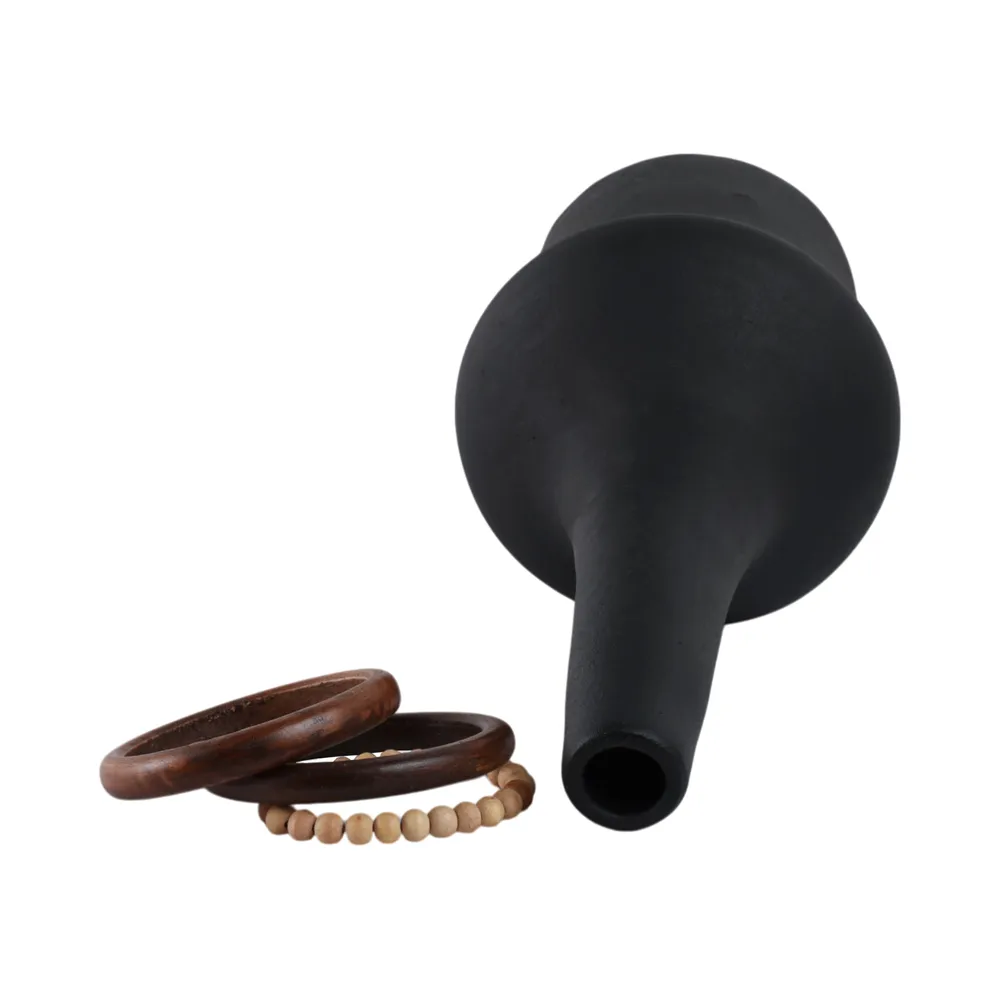 FARROWMILL BLACK VASE 18 (IN)