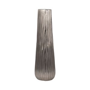 METAL, 23" JESSON LARGE SILVER VASE 3