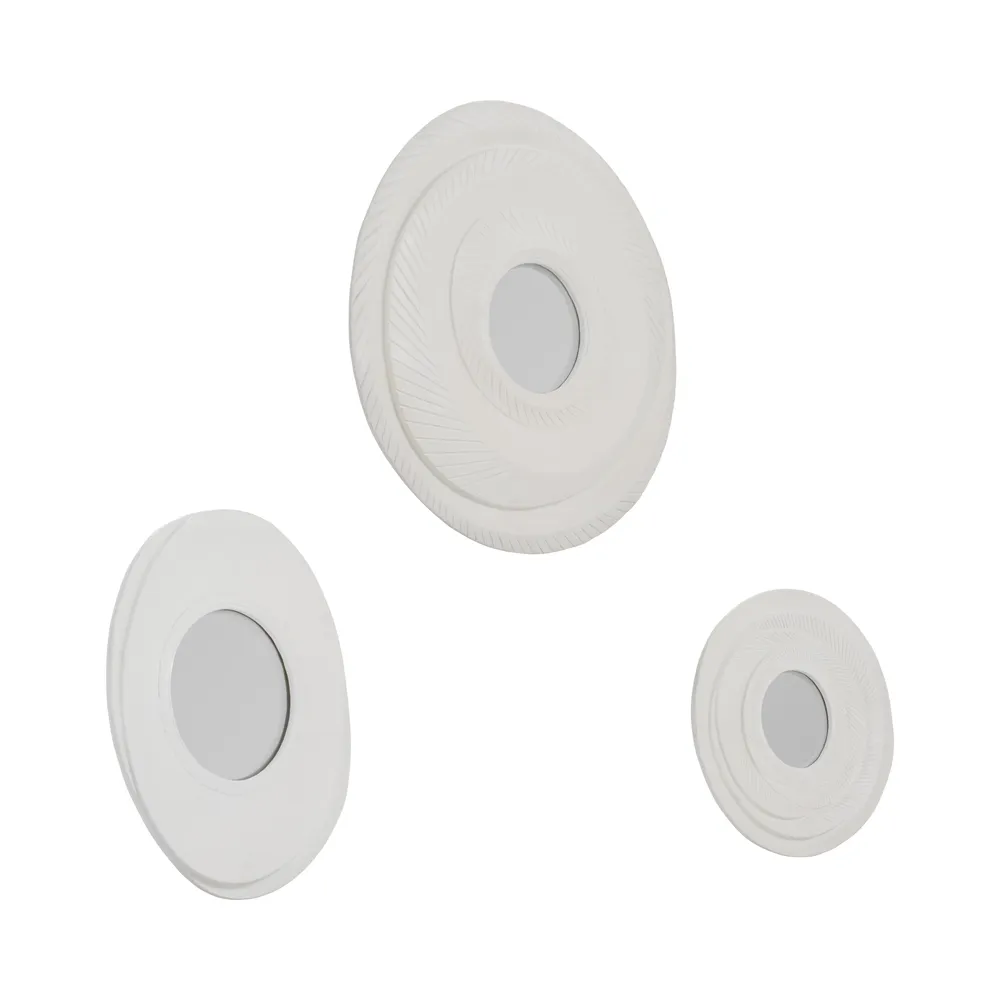DALETON SET OF 3 GRAY MIRRORS 25 (IN)