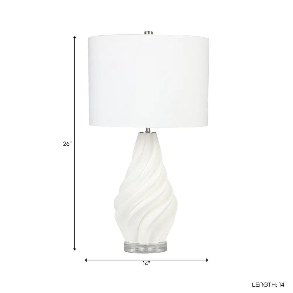 RIDERHAVEN WHITE LAMP 26 (IN)