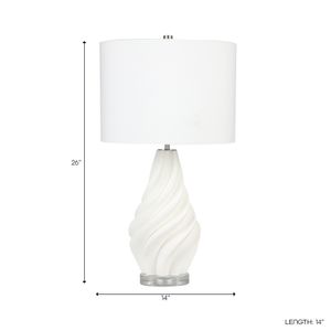 RIDERHAVEN WHITE LAMP 26 (IN) 10