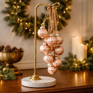 Antique Gold Mercury Ornament Bunch Set of 12 1
