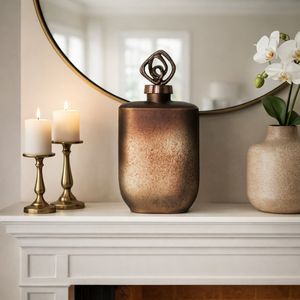 FINLEYGROVE BRONZE GLASS VASE 14 (IN) 12