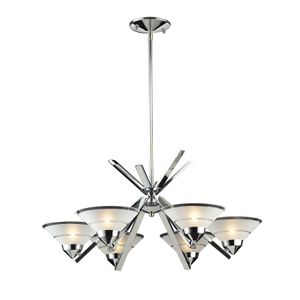 Refraction 26'' Wide 6-Light Chandelier - Polished Chrome 1