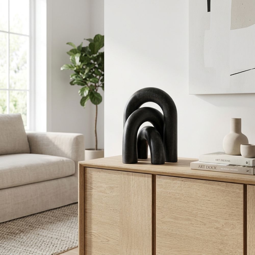 BRYNWAY SET OF 3 BLACK DECOR 10 (IN)