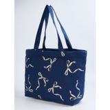REPEAT ANCHOR CANVAS HIP BAG - NAVY 1
