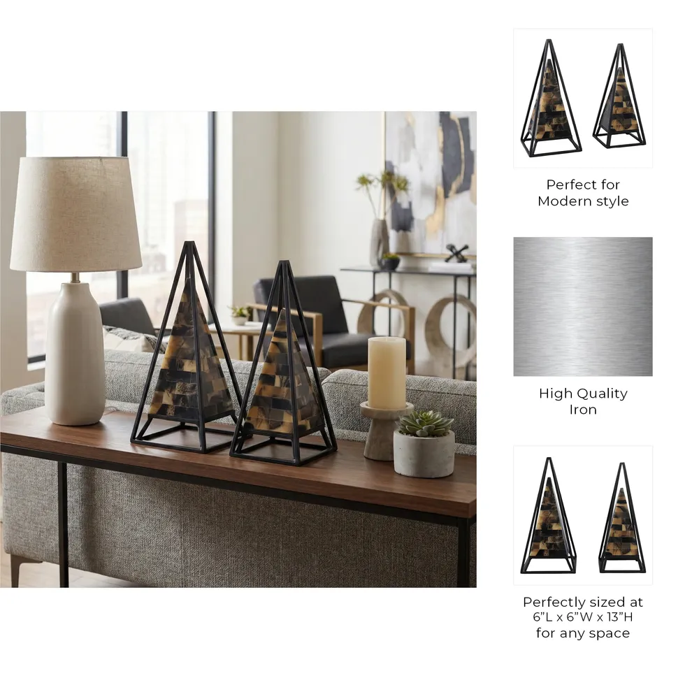 ZANEPARK SET OF 2 TAN DECOR 13 (IN)