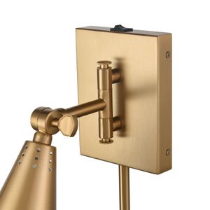 Whitmire 10.25'' High 1-Light Plug-In/Hardwire Sconce - Brushed Gold 8