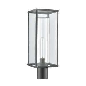 Augusta 19.75'' High 1-Light Outdoor Post Light - Matte Black 2