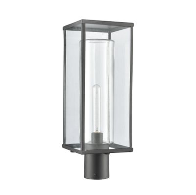 Augusta 19.75″ High 1-Light Outdoor Post Light - Matte Black