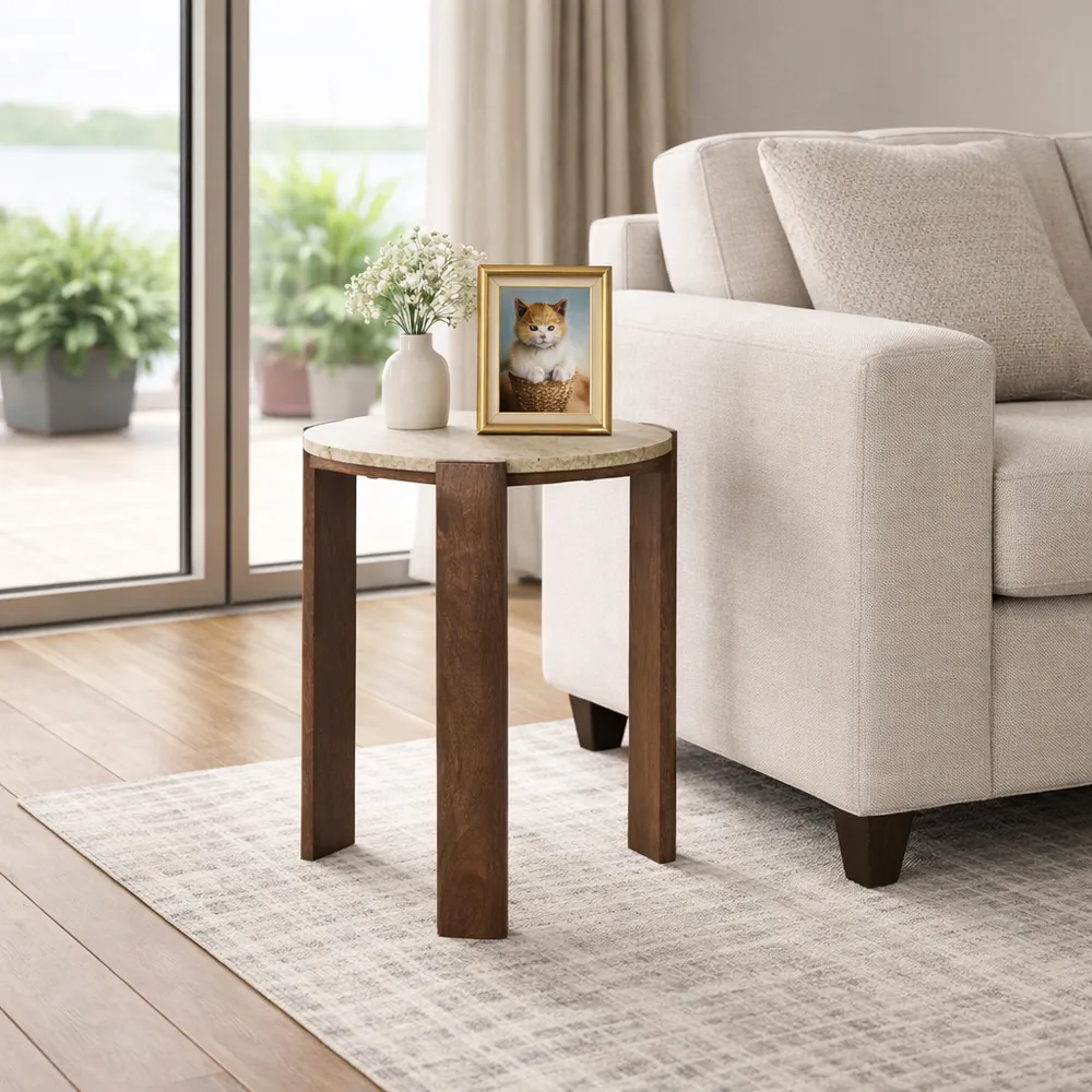 LONDONPORT BROWN TABLE 22 (IN)