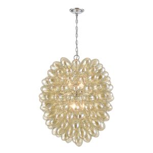 Bubble Up 26'' Wide 6-Light Chandelier - Chrome 1
