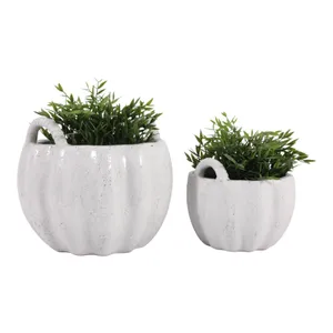 THEAHAM SET OF 2 WHITE PLANTER 11 (IN) 3
