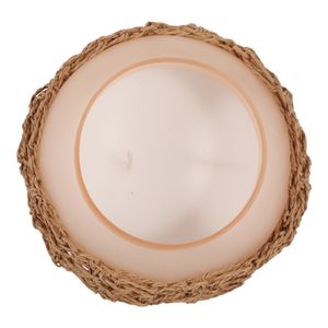 5" 14 OZ PINK SUNSET WOVEN CANDLE W/ LID, PINK 7