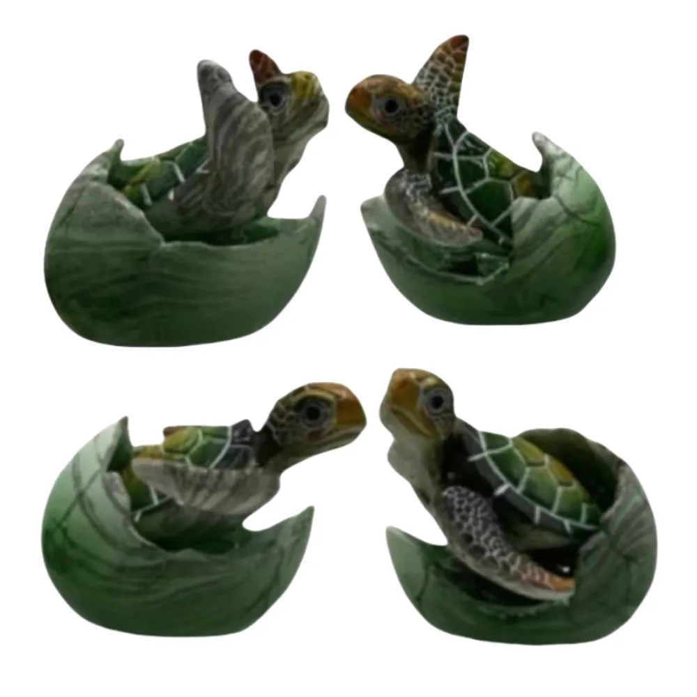 2-1/4" GREEN TURTLE IN EGG 4-ASST