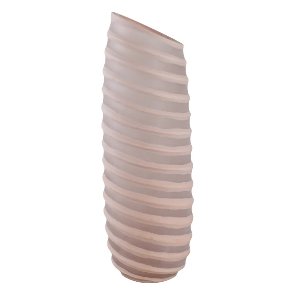SAMSONWICK IVORY GLASS VASE 16 (IN)