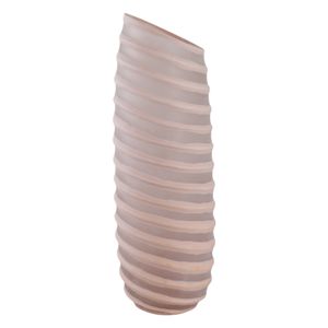 SAMSONWICK IVORY GLASS VASE 16 (IN) 4