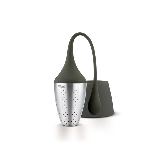 ADHOC HANGTEA Tea Infuser Large 4x12.5cm/1.6x4.9" Black