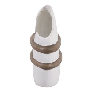 LUKETON WHITE VASE 13 (IN) 7