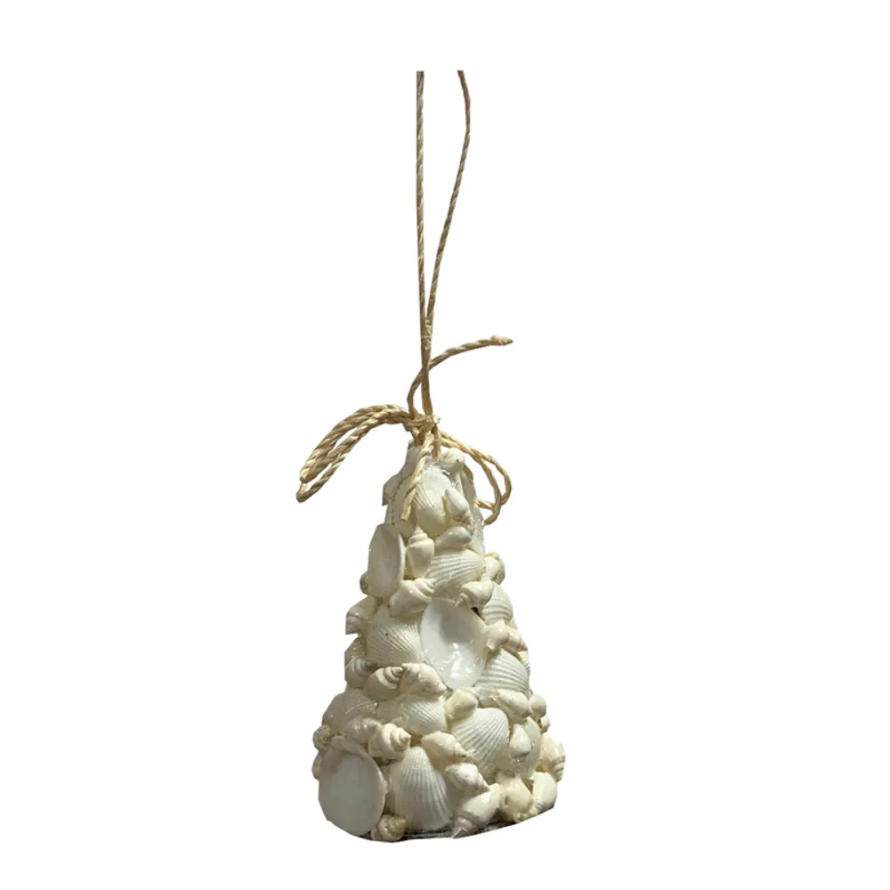 MIXED WHITE SHELL TREE ORNAMENT