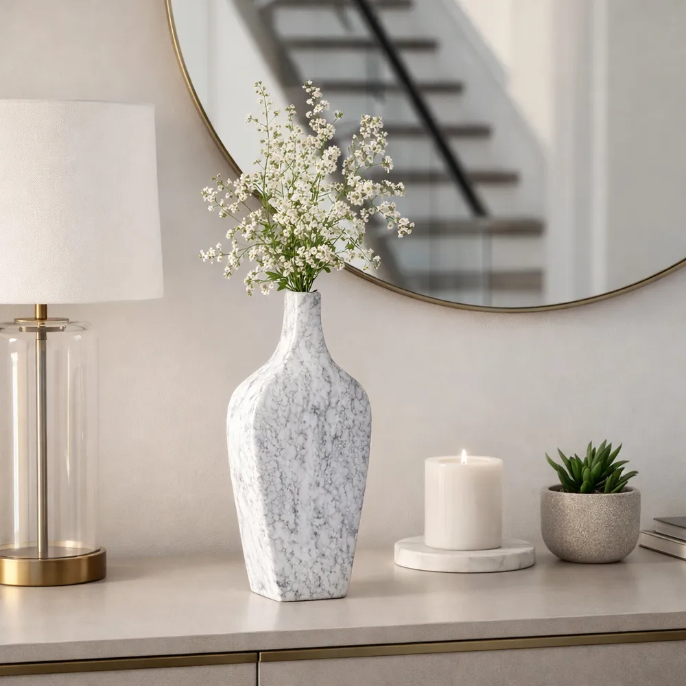 WOODSONWELL WHITE VASE 15 (IN)