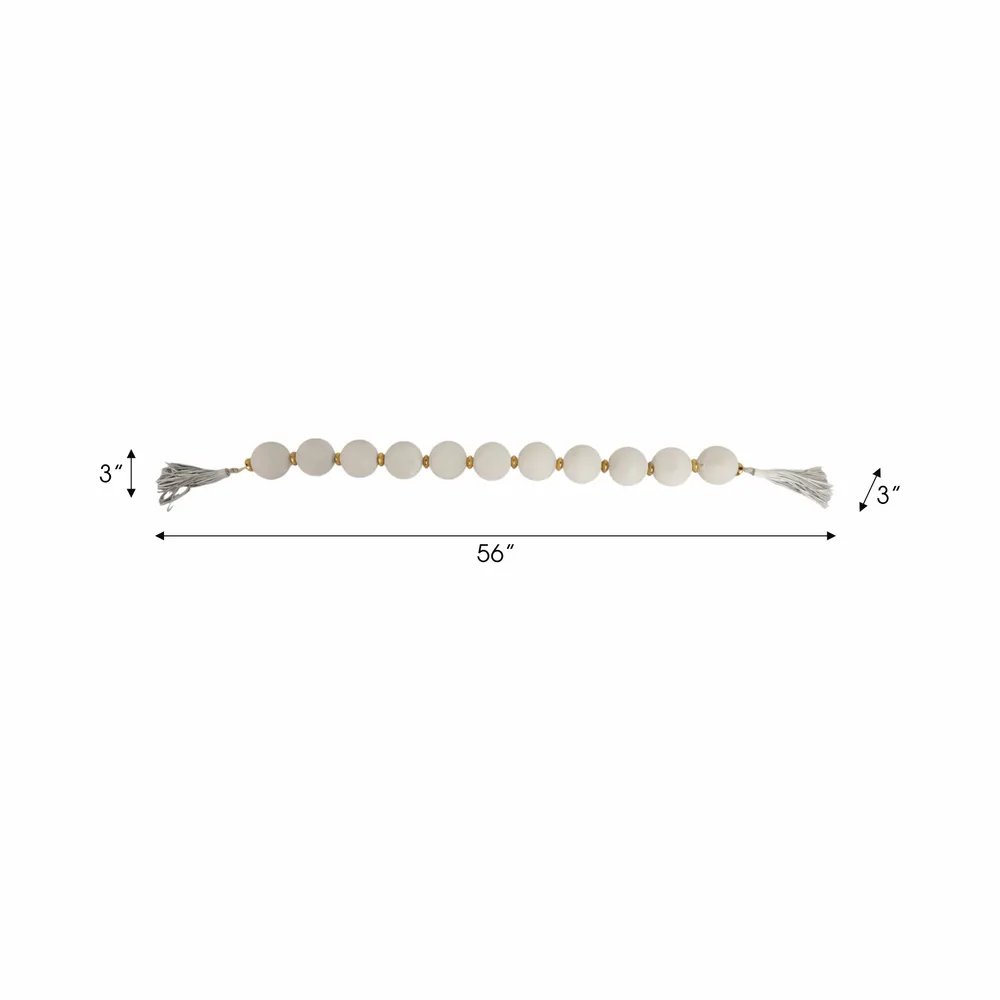 CALVINDALE IVORY BEAD 3 (IN)