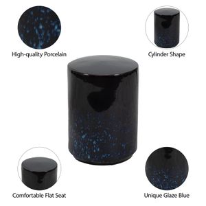 GREYSONRIDGE BLUE GARDEN STOOL 18 (IN) 9