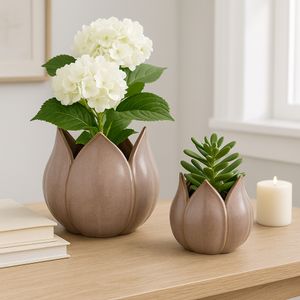 GENTRYWIND SET OF 2 PURPLE PLANTER 7 (IN) 11