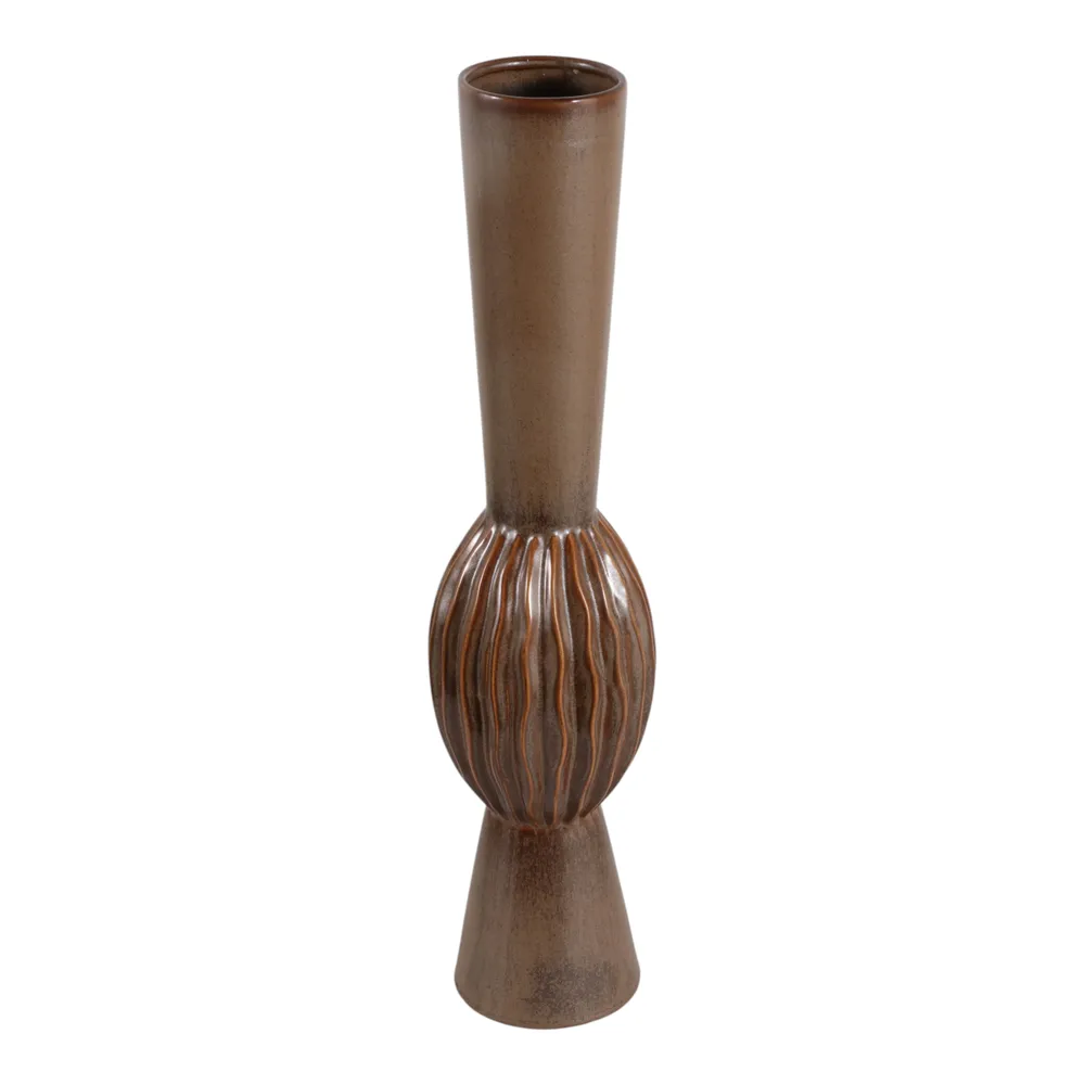 EATONCROSS BROWN VASE 26 (IN)
