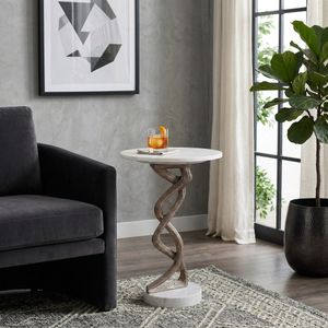 SHAYSHAW WHITE TABLE 23 (IN) 12