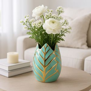 COLEHAM GREEN VASE 8 (IN) 11