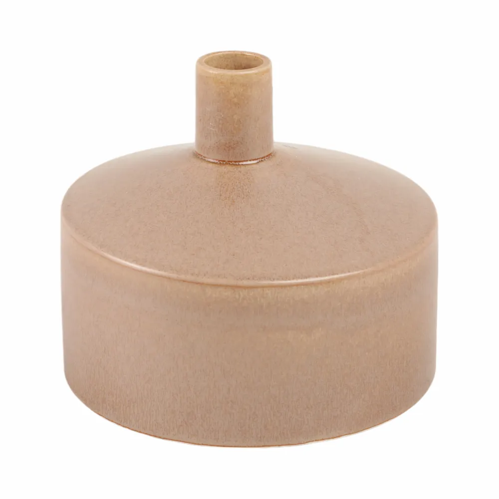ROCKMILL BROWN VASE 7 (IN)