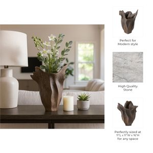 EWINGLAND BROWN VASE 16 (IN) 6