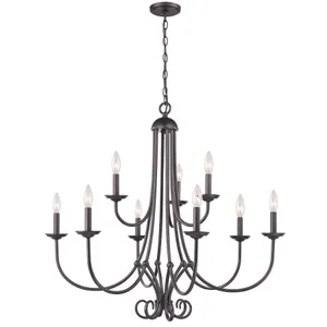 Montgomery 34'' Wide 9-Light Chandelier - Oil Rubbed Bronze 1