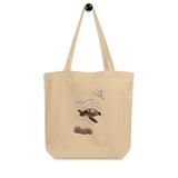 HEAVY CANVAS ROPE TOTE W WICKER BOTTOM - TURTLE 1