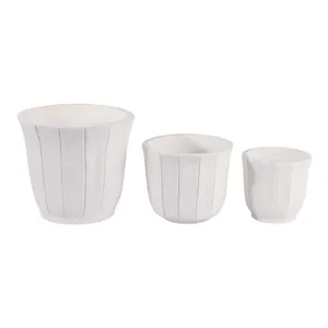 DALEHAM SET OF 3 WHITE PLANTER 13 (IN) 5