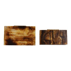 BYRONFIELD SET OF 2 BROWN BOXES 3 (IN) 9